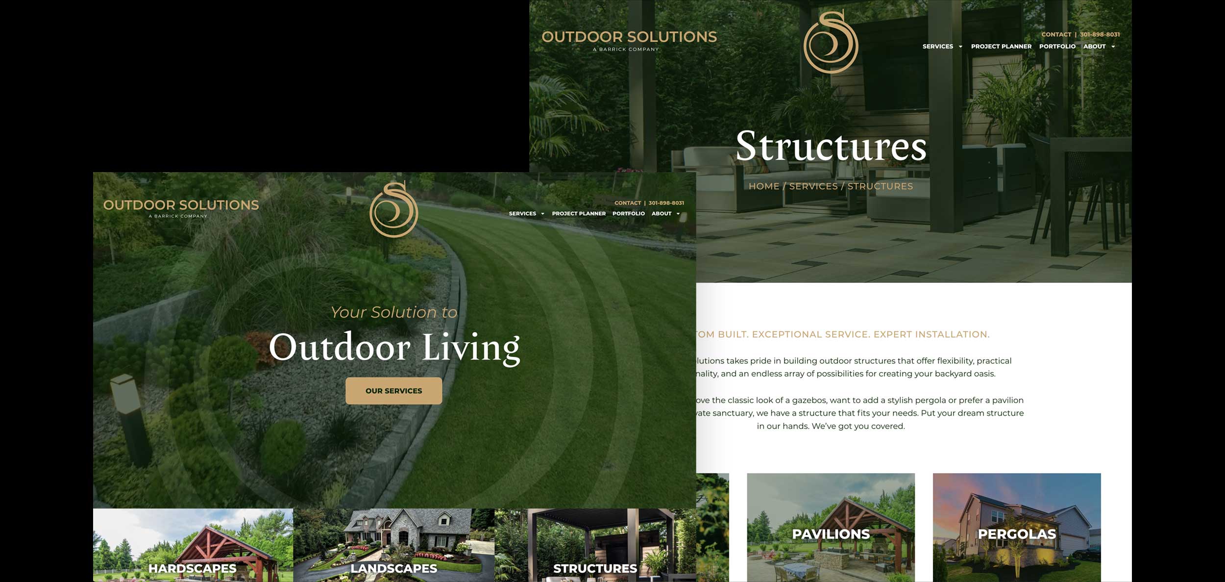 Landscaping Website Design Homepage