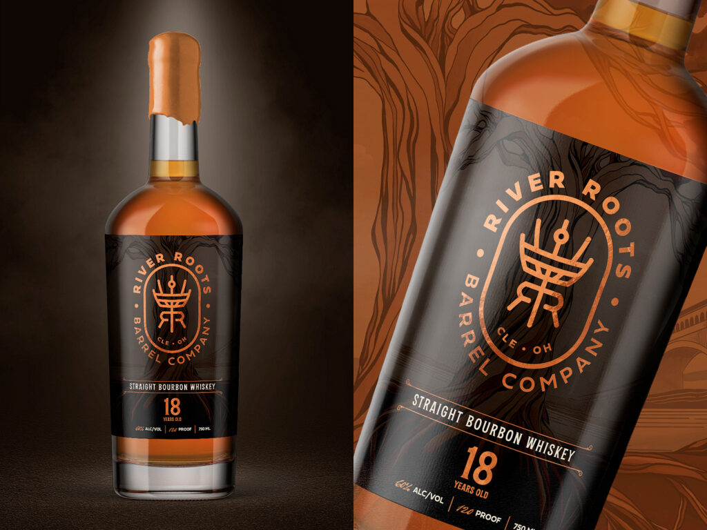 Bourbon Whiskey Label Design