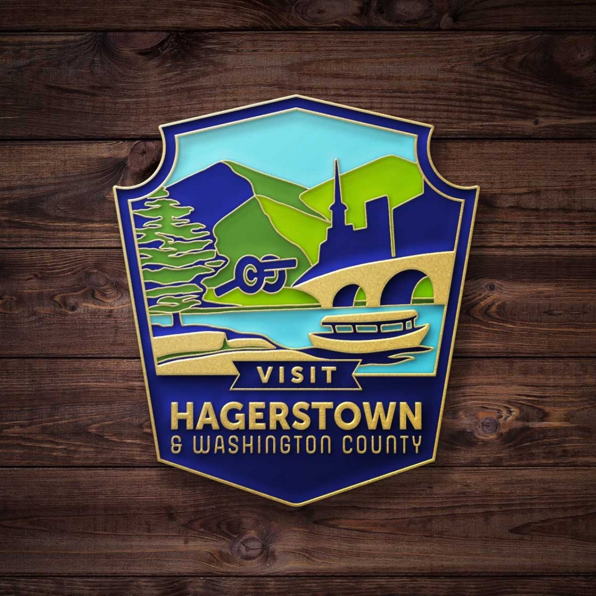 Visit Hagerstown & Washington County Pin Design