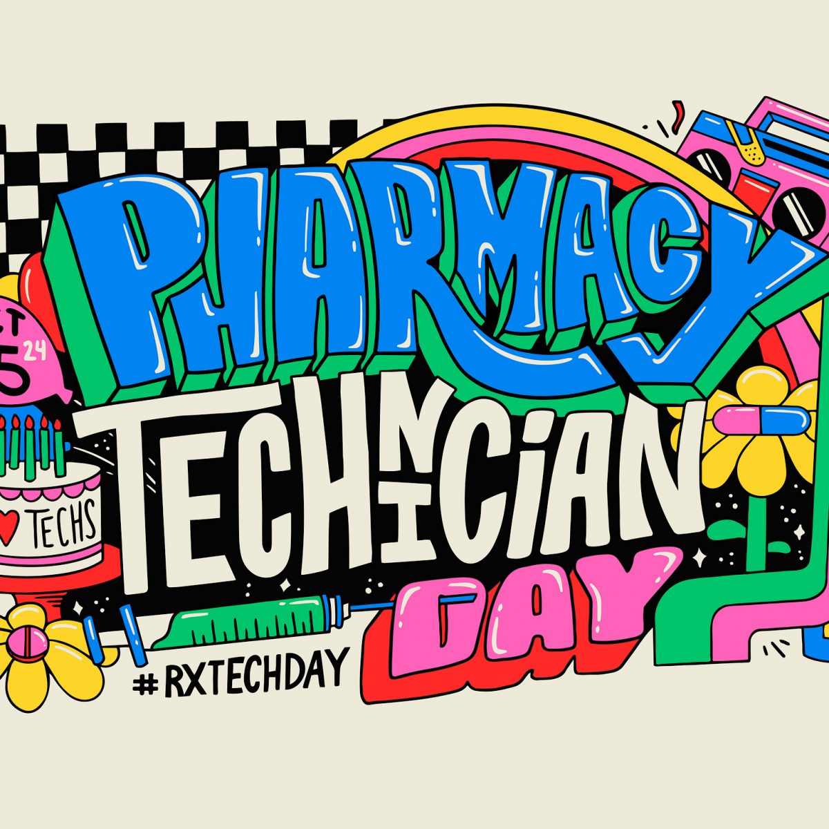 2024 Pharmacy Technician Day Custom Illustration